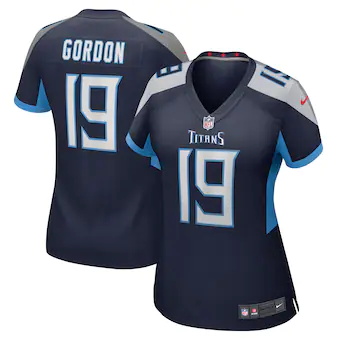 womens nike josh gordon navy tennessee titans game player j